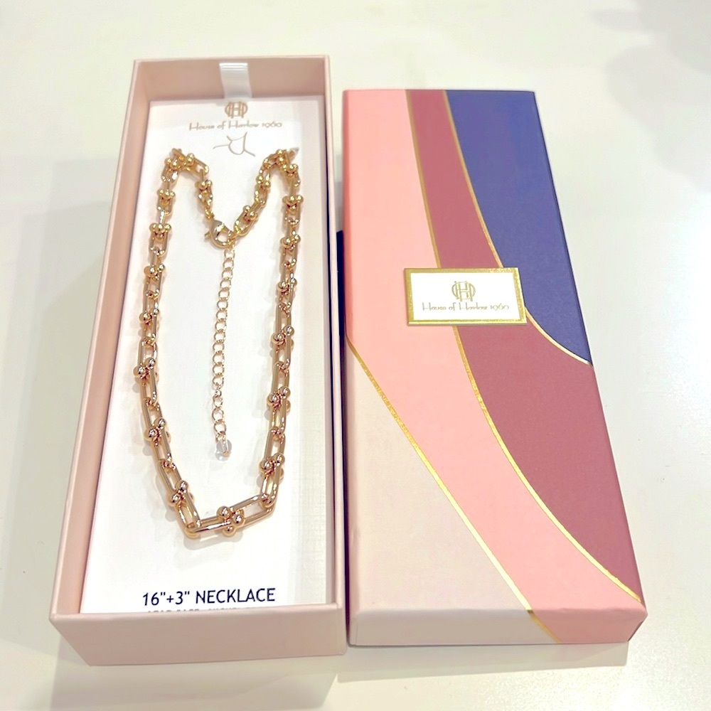 NWT House of Harlow 1960 Necklace, Size 16”+3". - Picture 4 of 5